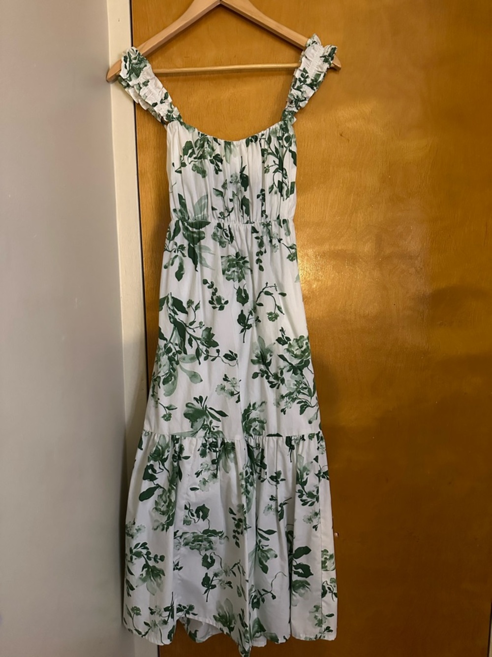 Abercrombie & Fitch White Floral Maxi Dress